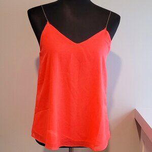 Sweet Journey Goldtone Chain strap NEON ORANGE Camisole